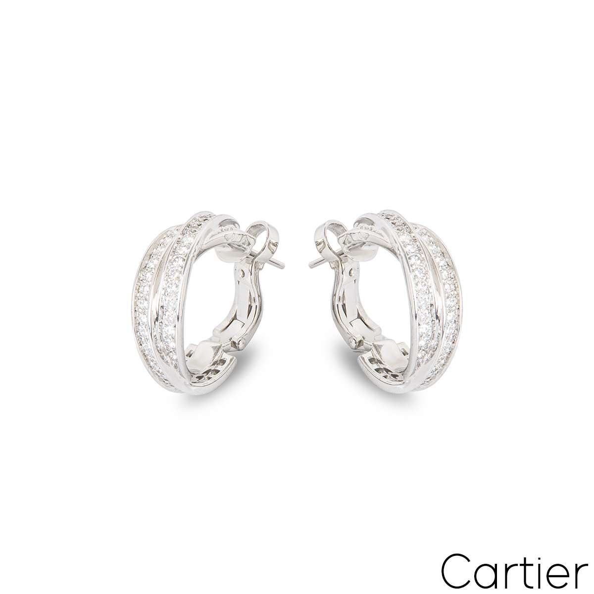 Aggregate 64+ cartier trinity diamond earrings best - esthdonghoadian